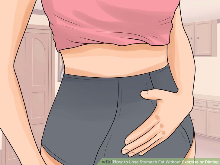 How to Lose Stomach Fat Without Exercise or Dieting