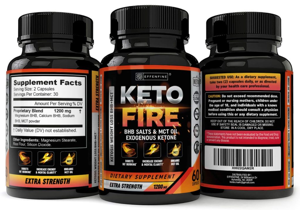 EFFENFINE Keto Weight Loss MCT Pills